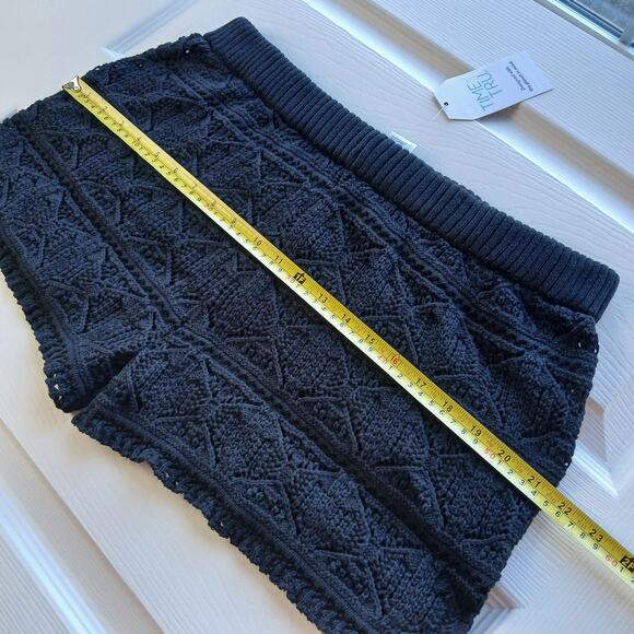 Time and Tru Missy Coverup Black Knit Lace Shorts XL (16-18) cotton high-waisted - Picture 8 of 11